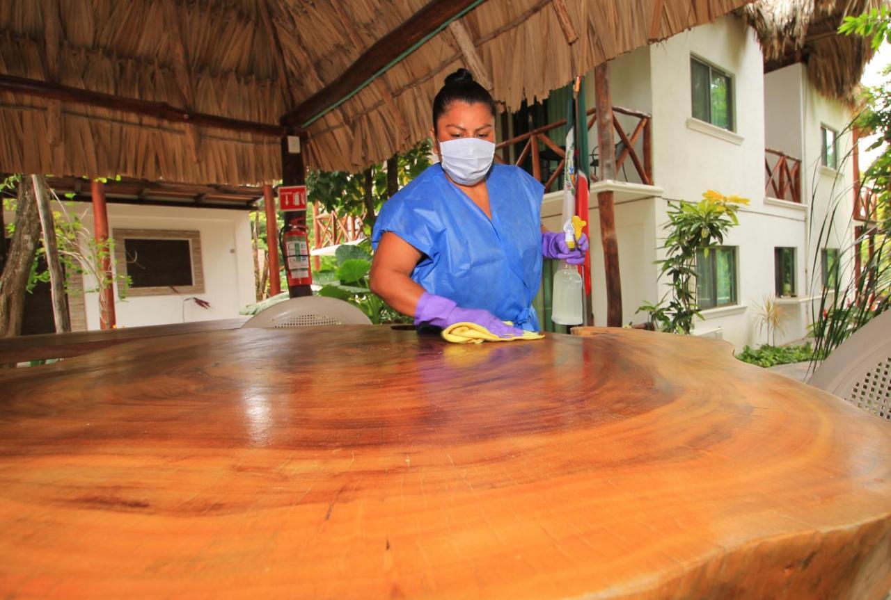 Hotel Pancho Villas Bacalar - Free Bikes And Paddles Luaran gambar